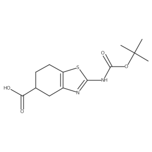 2-[(2-Methylpropan-2-yl)oxycarbonylamino]-4,5,6,7-tetrahydro-1,3-benzothiazole-5-carboxylic acid Structure