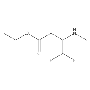 Ethyl 4,4-difluoro-3-(methylamino)butanoate Structure