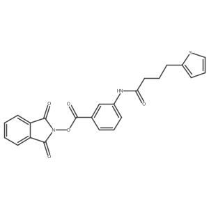 1,3-dioxo-2,3-dihydro-1H-isoindol-2-yl 3-[4-(thiophen-2-yl)butanamido]benzoate Structure