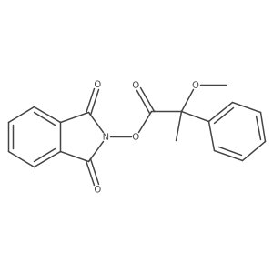 1,3-dioxo-2,3-dihydro-1H-isoindol-2-yl 2-methoxy-2-phenylpropanoate结构式
