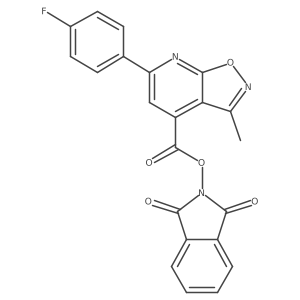 1,3-dioxo-2,3-dihydro-1H-isoindol-2-yl 6-(4-fluorophenyl)-3-methyl-[1,2]oxazolo[5,4-b]pyridine-4-carboxylate Structure