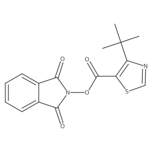 1,3-dioxo-2,3-dihydro-1H-isoindol-2-yl 4-tert-butyl-1,3-thiazole-5-carboxylate结构式