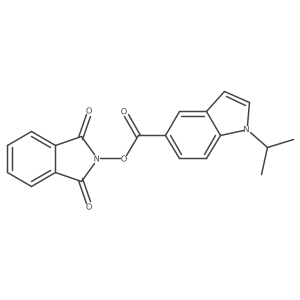 1,3-dioxo-2,3-dihydro-1H-isoindol-2-yl 1-(propan-2-yl)-1H-indole-5-carboxylate Structure