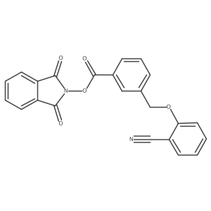 1,3-dioxo-2,3-dihydro-1H-isoindol-2-yl 3-[(2-cyanophenoxy)methyl]benzoate结构式