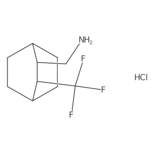 [3-(Trifluoromethyl)bicyclo[2.2.2]octan-2-yl]methanamine hydrochloride结构式