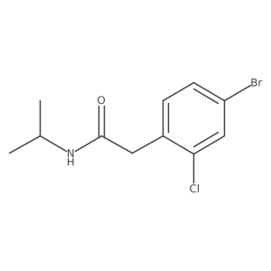 2-(4-Bromo-2-chlorophenyl)-N-isopropylacetamide结构式