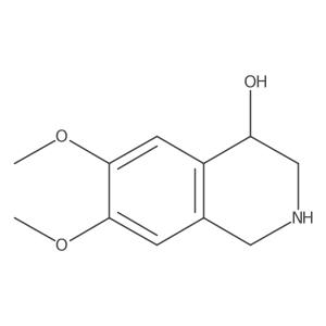 6,7-Dimethoxy-1,2,3,4-tetrahydroisoquinolin-4-ol结构式