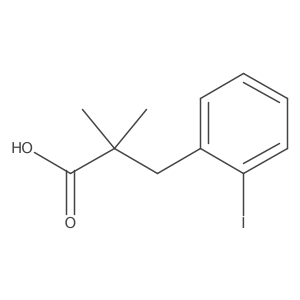 CC(C)(Cc1ccccc1I)C(=O)O结构式