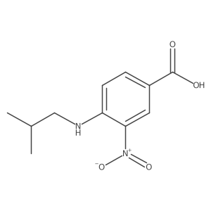 4-(Isobutylamino)-3-nitrobenzoic acid结构式