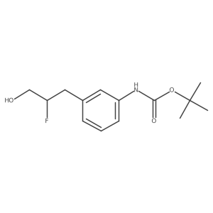 tert-butyl N-[3-(2-fluoro-3-hydroxypropyl)phenyl]carbamate Structure