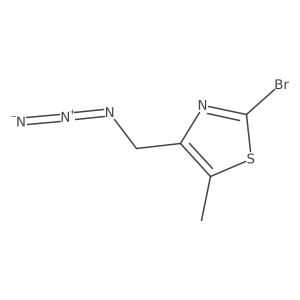 4-(Azidomethyl)-2-bromo-5-methyl-1,3-thiazole结构式