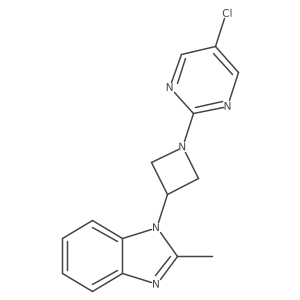 1-[1-(5-chloropyrimidin-2-yl)azetidin-3-yl]-2-methyl-1H-1,3-benzodiazole Structure