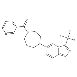 1-(Pyridine-3-carbonyl)-4-[3-(trifluoromethyl)-[1,2,4]triazolo[4,3-b]pyridazin-6-yl]-1,4-diazepane结构式