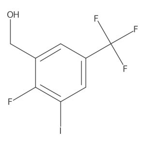 (2-Fluoro-3-iodo-5-(trifluoromethyl)phenyl)methanol结构式
