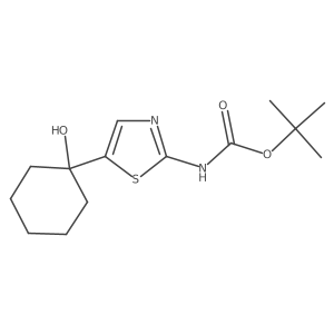 tert-butyl N-[5-(1-hydroxycyclohexyl)-1,3-thiazol-2-yl]carbamate Structure