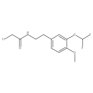 2-Chloro-N-[2-[3-(difluoromethoxy)-4-methoxyphenyl]ethyl]acetamide结构式