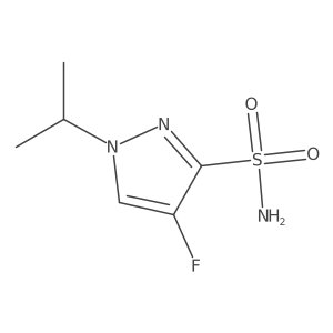 4-Fluoro-1-isopropyl-1H-pyrazole-3-sulfonamide结构式
