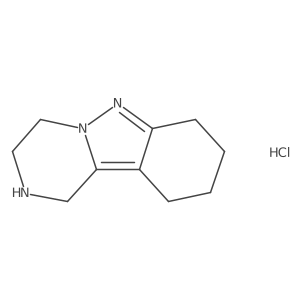 1H,2H,3H,4H,7H,8H,9H,10H-pyrazino[1,2-b]indazole hydrochloride Structure