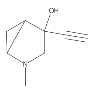 (1R,4R,5S)-4-Ethynyl-2-methyl-2-azabicyclo[3.1.0]hexan-4-OL结构式