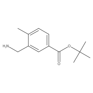 Tert-butyl 3-(aminomethyl)-4-methylbenzoate结构式