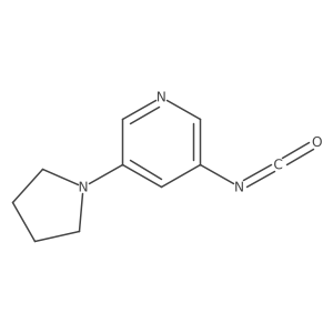 3-Isocyanato-5-(pyrrolidin-1-yl)pyridine Structure