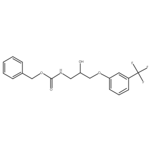 benzyl N-{2-hydroxy-3-[3-(trifluoromethyl)phenoxy]propyl}carbamate Structure