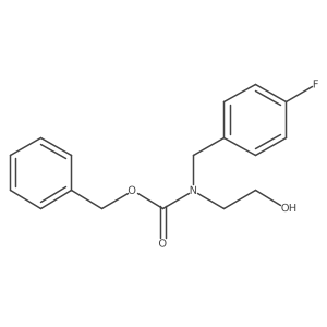 benzyl N-[(4-fluorophenyl)methyl]-N-(2-hydroxyethyl)carbamate Structure
