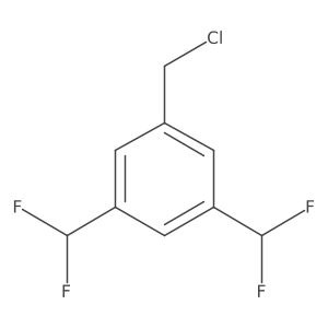 1-(Chloromethyl)-3,5-bis(difluoromethyl)benzene Structure