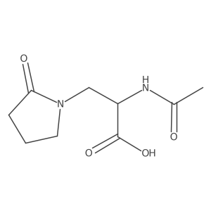 (2S)-2-acetamido-3-(2-oxopyrrolidin-1-yl)propanoic acid Structure