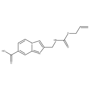 2-({[(Prop-2-en-1-yloxy)carbonyl]amino}methyl)imidazo[1,2-a]pyridine-7-carboxylic acid结构式