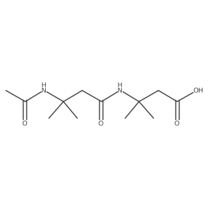 3-(3-Acetamido-3-methylbutanamido)-3-methylbutanoic acid结构式