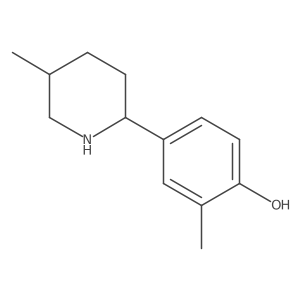 2-Methyl-4-(5-methyl-2-piperidinyl)phenol结构式