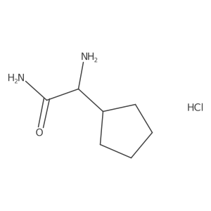2-Amino-2-cyclopentylacetamide hydrochloride结构式