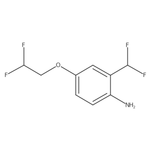 4-(2,2-Difluoroethoxy)-2-(difluoromethyl)aniline Structure