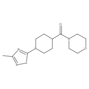 4-[1-(3-Methyl-1,2,4-thiadiazol-5-yl)piperidine-4-carbonyl]morpholine Structure