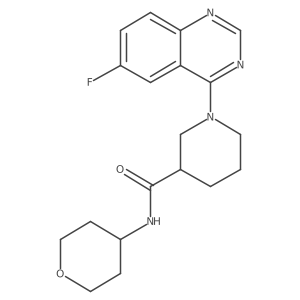 1-(6-fluoroquinazolin-4-yl)-N-(oxan-4-yl)piperidine-3-carboxamide结构式