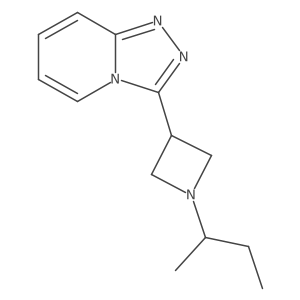 1-(Butan-2-yl)-3-{[1,2,4]triazolo[4,3-a]pyridin-3-yl}azetidine Structure