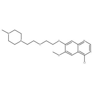 4-Chloro-6-methoxy-7-[2-[2-(4-methyl-1-piperazinyl)ethoxy]ethoxy]quinazoline结构式