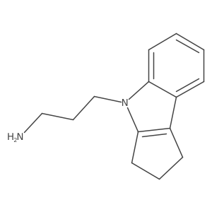 3-(2,3-dihydrocyclopenta[b]indol-4(1H)-yl)propan-1-amine结构式