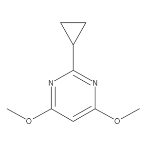 2-Cyclopropyl-4,6-dimethoxypyrimidine Structure