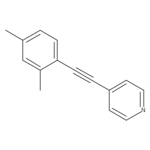 4-((2,4-Dimethylphenyl)ethynyl)pyridine结构式