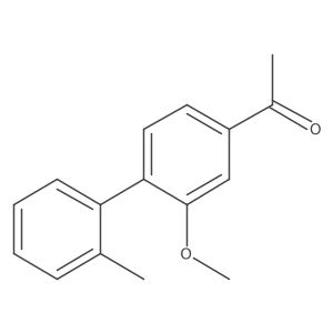1-(3-Methoxy-4-(2-methylphenyl)phenyl)ethanone结构式
