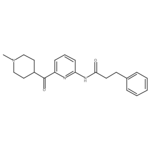 N-[6-(1-methylpiperidine-4-carbonyl)pyridin-2-yl]-3-phenylpropanamide结构式
