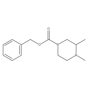 (S)-benzyl 3,4-dimethylpiperazine-1-carboxylate结构式