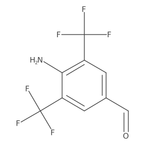 4-Amino-3,5-bis(trifluoromethyl)benzaldehyde结构式