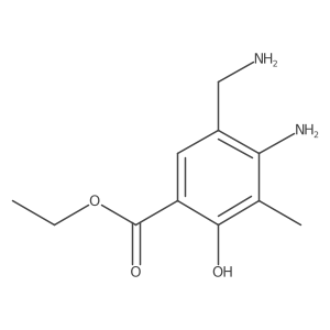 Ethyl 4-amino-5-(aminomethyl)-2-hydroxy-3-methylbenzoate Structure