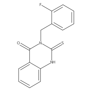 3-(2-fluorobenzyl)-2-sulfanylquinazolin-4(3H)-one结构式