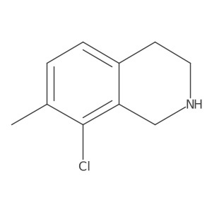 8-Chloro-7-methyl-1,2,3,4-tetrahydroisoquinoline结构式
