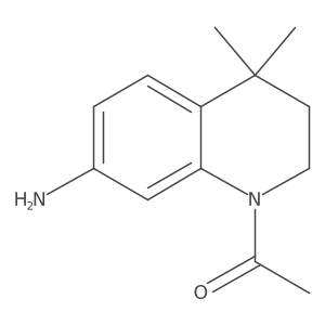 1-(7-Amino-3,4-dihydro-4,4-dimethylquinolin-1(2h)-yl)ethanone结构式