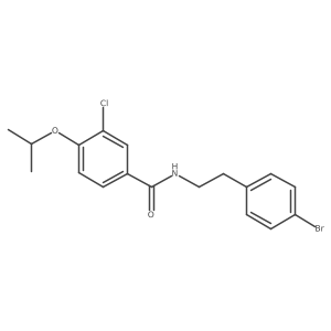N-(4-bromophenethyl)-3-chloro-4-isopropoxybenzamide结构式